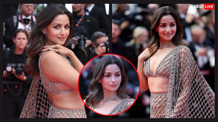 Alia Bhatt ने कान्स में लगाया देसी के साथ ग्लैमर का तड़का, फुल जालीदार लहंगे में लूट ली महफिल