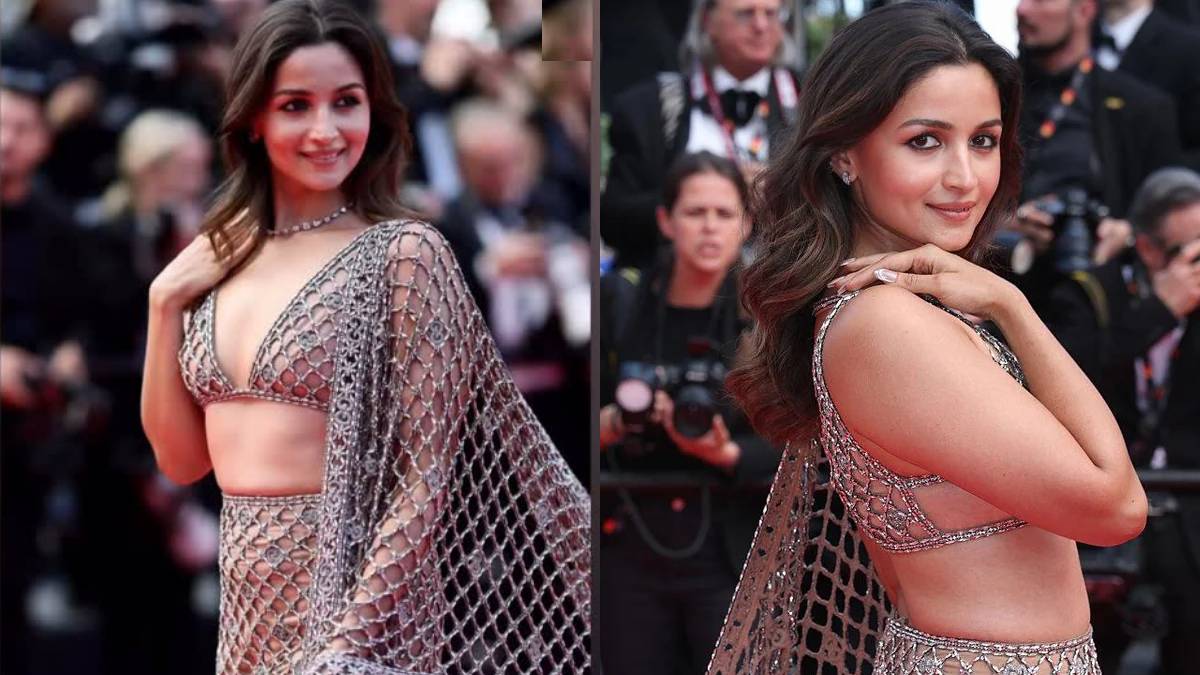 Cannes की क्लोजिंग सेरेमनी में आलिया भट्ट का जलवा, क्रिस्टल से बनी साड़ी पहन रेड कारपेट पर उतरीं राहा की मम्मा